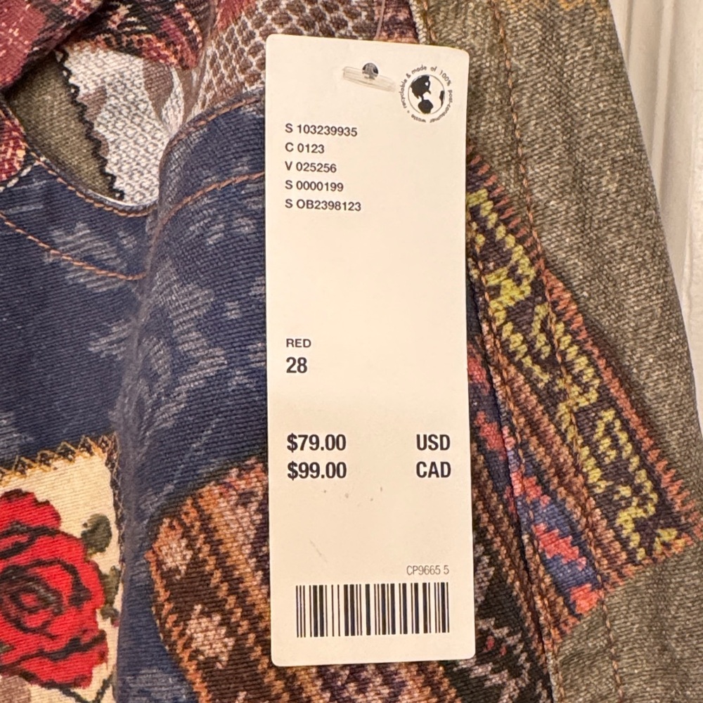 UO Patchwork Patterned Pants NWT - image 2